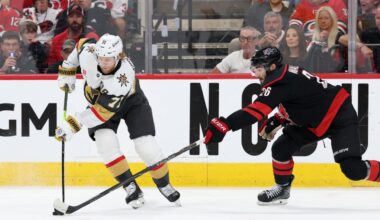 Karlsson leaves Game 5 loss in 2nd period for Golden Knights