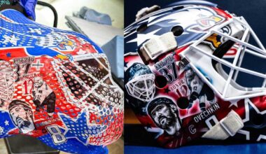 Logan Thompson surprises a young fan undergoing radiation treatment, who was inspired by his Screaming Eagle goalie mask