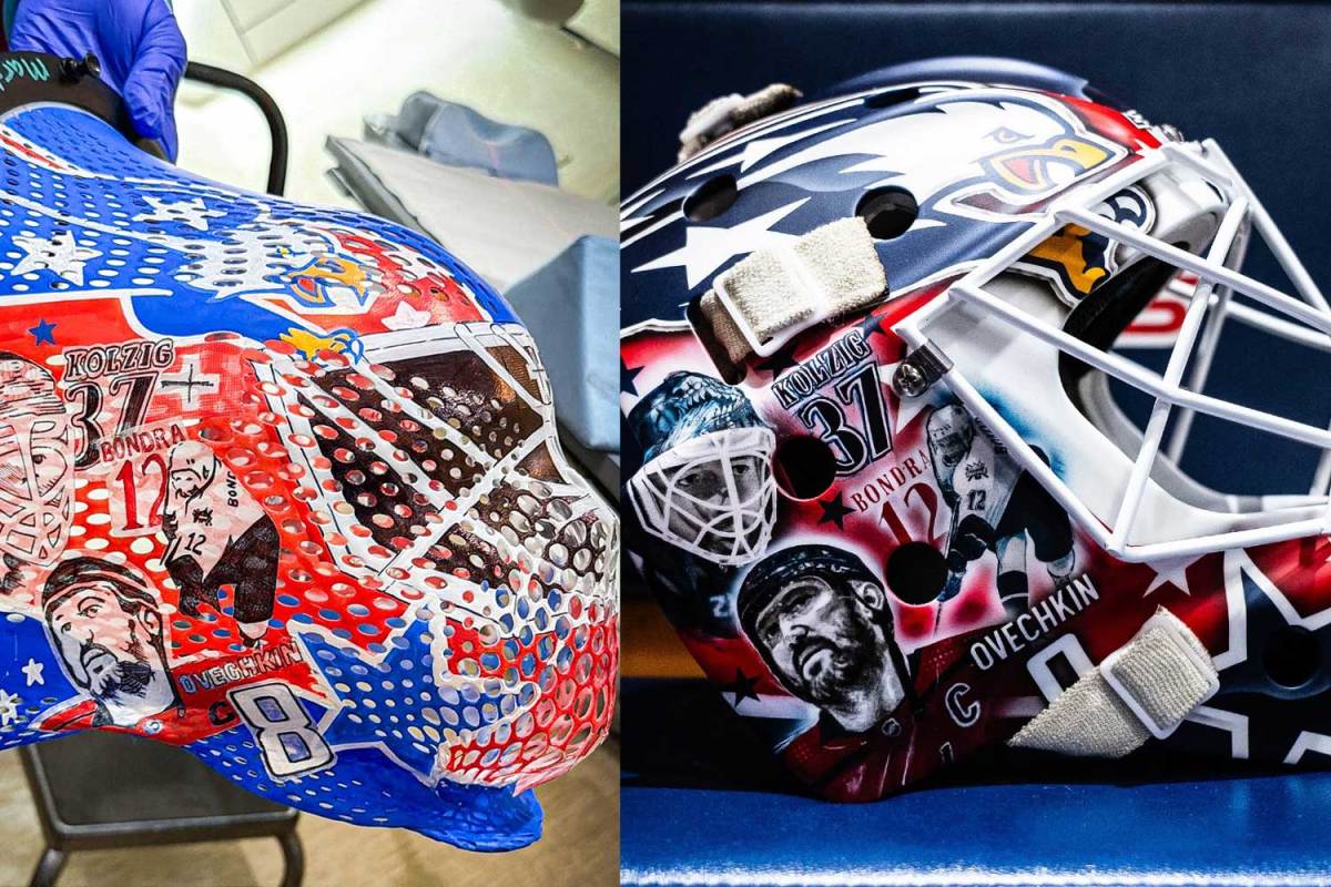 Logan Thompson surprises a young fan undergoing radiation treatment, who was inspired by his Screaming Eagle goalie mask