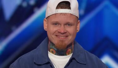 Luke Taleno performs in the Auditions of "America's Got Talent" season 21.