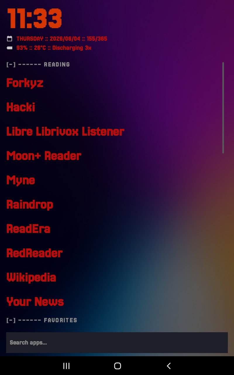 mako android launcher screenshot 1