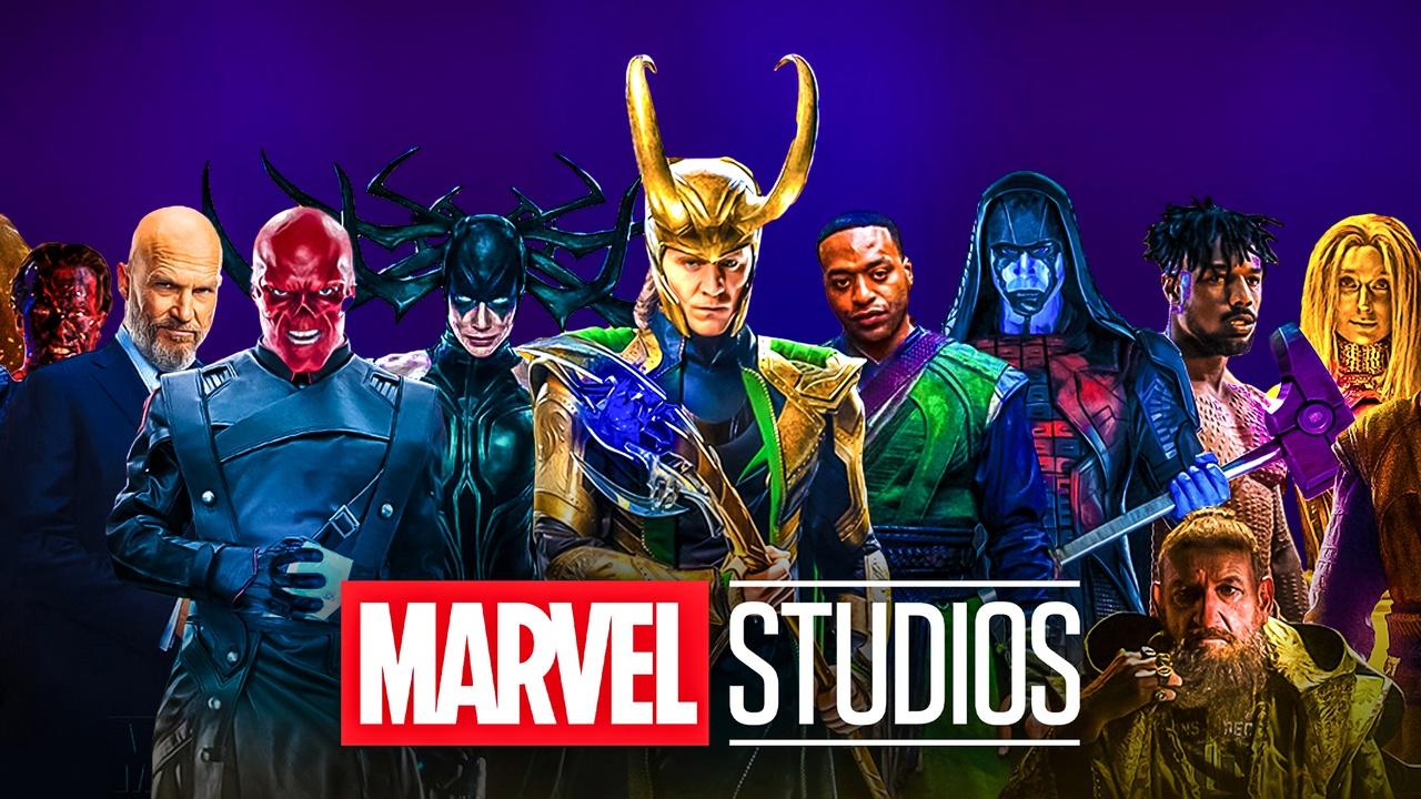 Marvel Studios logo, main MCU villains