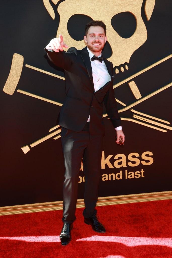 Max Goodrich at the 'Jackass Best and Last' Film Premiere in Los Angeles.
