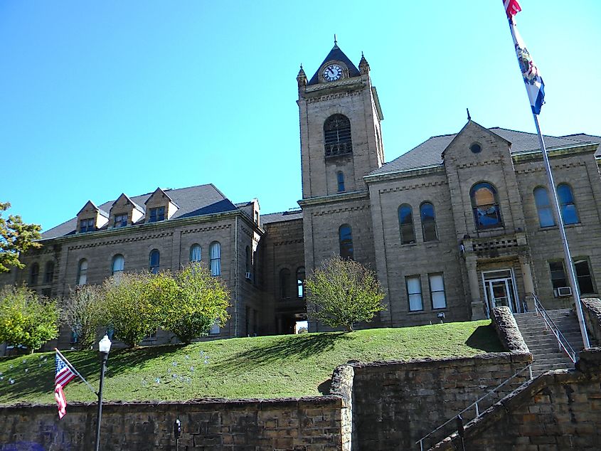 The McDowell County Courthouse in Welch, West Virginia