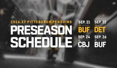 Penguins Announce 2026 Preseason Schedule