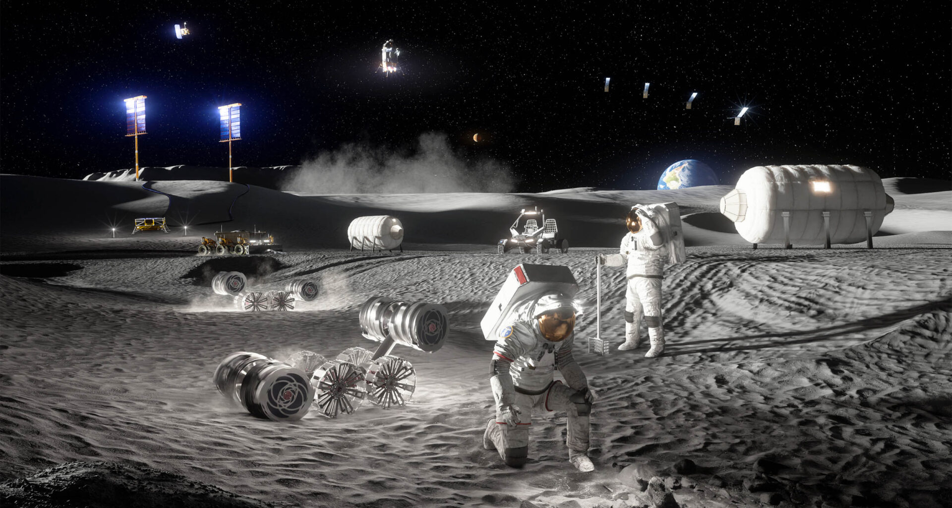NASA's Moon base starts taking shape with rovers, landers, and drones