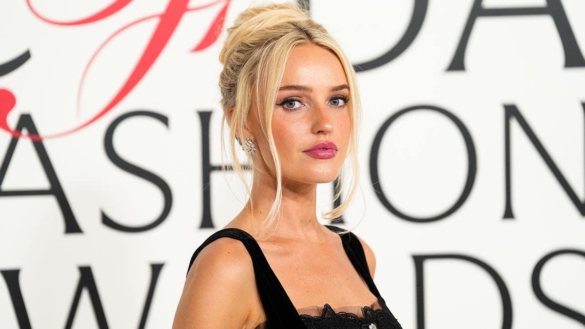Morgan Riddle standing at the 2025 CFDA Fashion Awards at American Museum of Natural History in New York City
