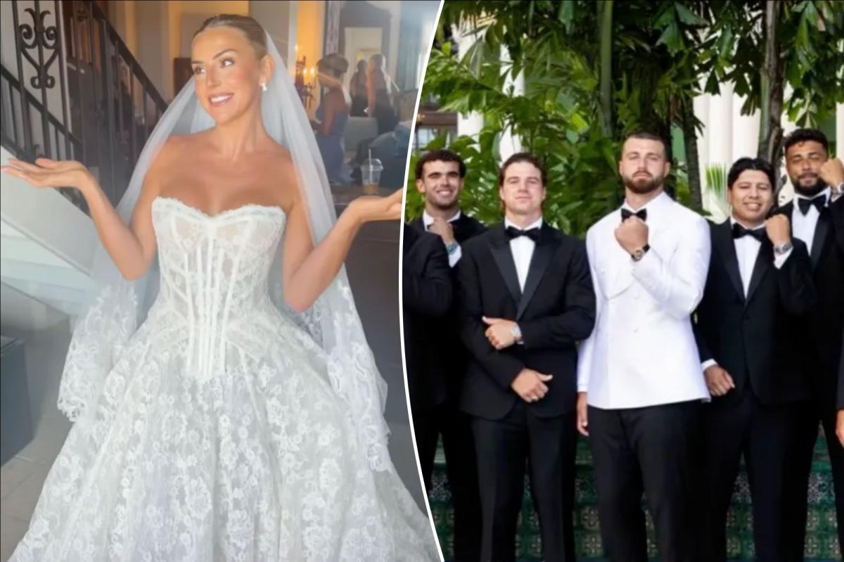 Haley Cavinder, Jake Ferguson wanted guests to 'let loose' at starry wedding