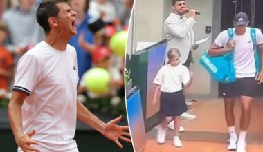 Tennis star Rafael Jodar leaves child mascot hanging in another viral French Open moment
