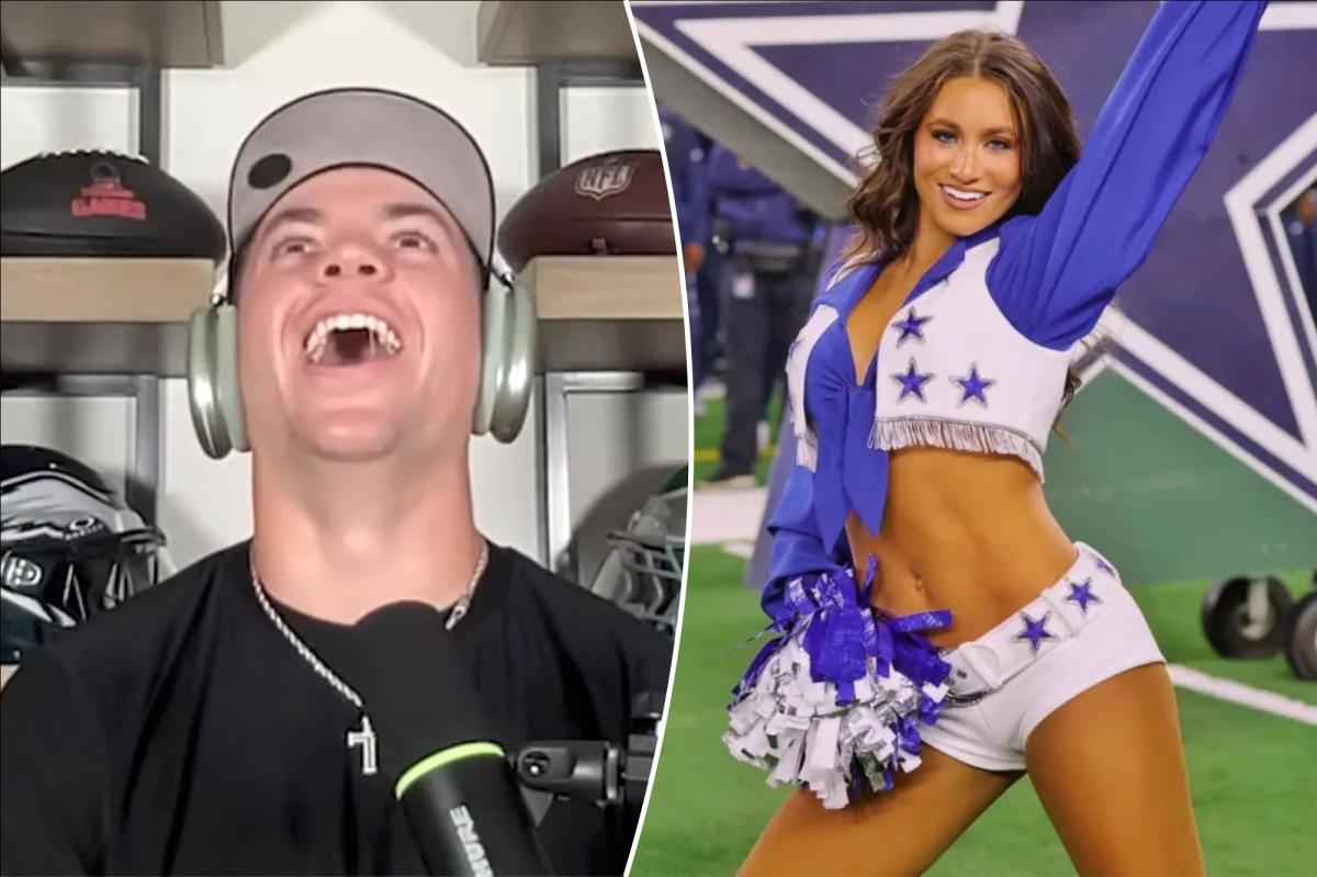 Eagles' Cooper DeJean reveals how he started dating Cowboys cheerleader