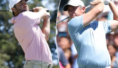 Rory McIlroy and Scottie Scheffler atop the golf world with a field in awe behind them