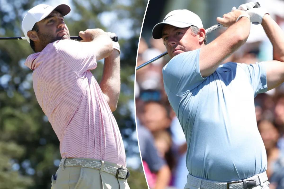Rory McIlroy and Scottie Scheffler atop the golf world with a field in awe behind them