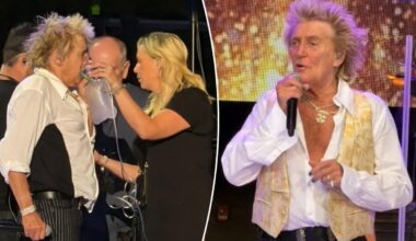 Rod Stewart, 81, stops Utah concert to use oxygen tank onstage after nearly fainting