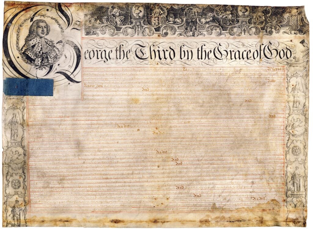 A close-up view of a letter penned by