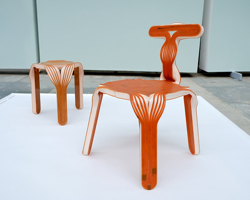 hand-bent after 3D printing, oberdoerfer & krebs' seating rethinks digital fabrication - 1