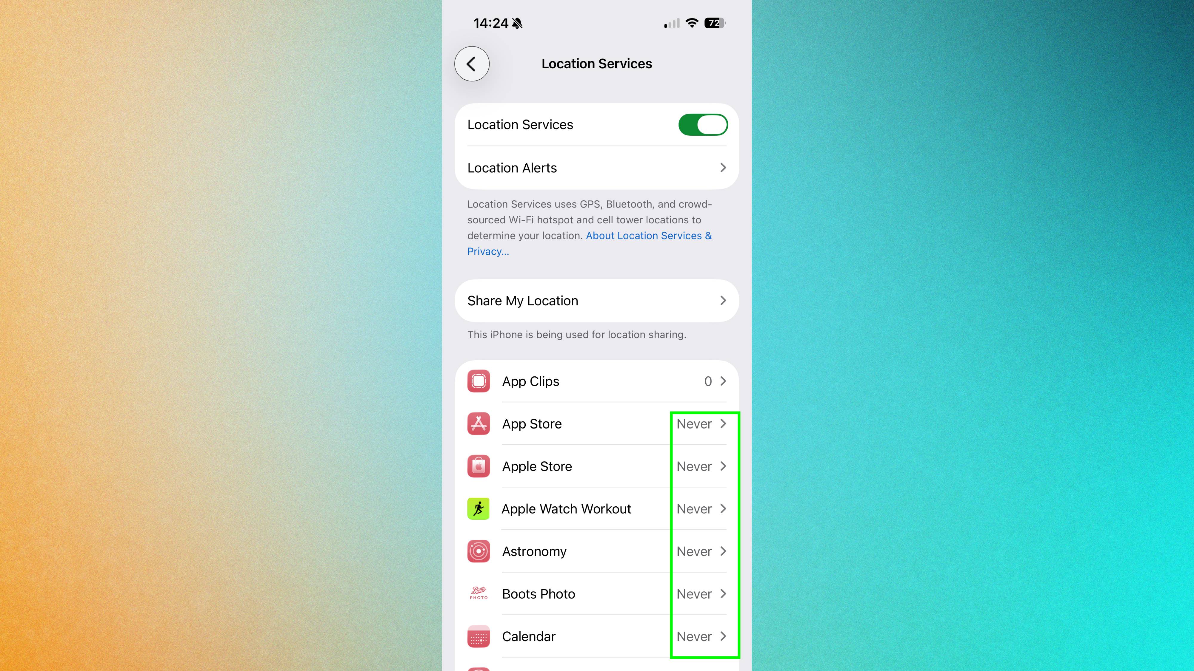 iPhone apps set to