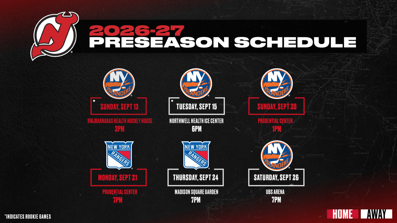Devils Release 2026 Preseason Schedule | RELEASE