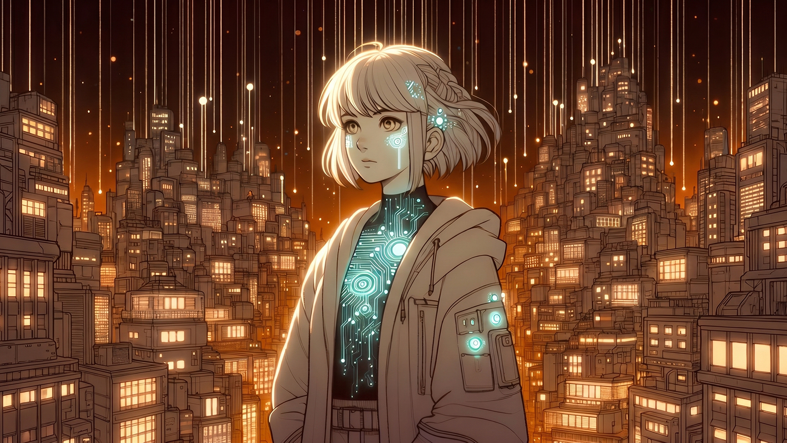 Images from an AI transmedia project