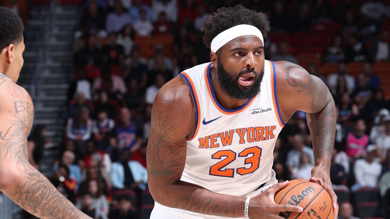 Knicks' Mitchell Robinson (finger) questionable for Game 1