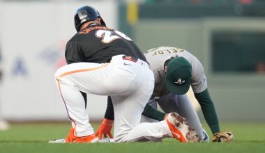 Zack Gelof's hand injured by spikes, ending 24-game hit streak
