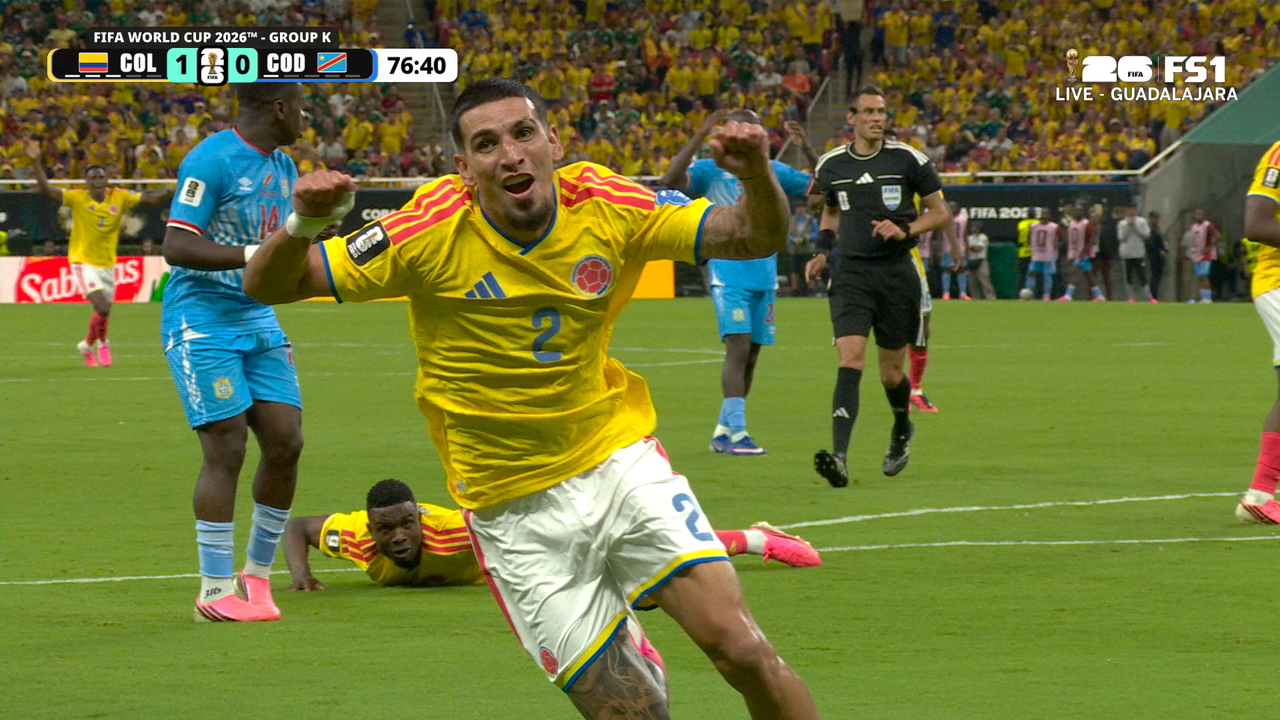 Colombia’s Daniel Muñoz scores goal, taking lead vs DR Congo | 2026 FIFA World Cup™ - FOX Sports