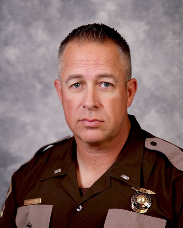 Lance Schroyer, whom U.S. President Donald Trump said on Saturday that he will nominate as the next director of U.S. Immigration and Customs Enforcement, appears in an unknown location, in this handout picture released April 20, 2016. Oklahoma Highway Patrol/Handout via REUTERS THIS IMAGE HAS BEEN SUPPLIED BY A THIRD PARTY. NO RESALES. NO ARCHIVES. MANDATORY CREDIT