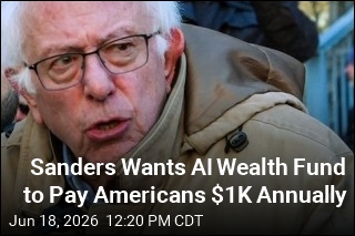 Sanders Wants AI Wealth Fund to Pay Americans $1K Annually