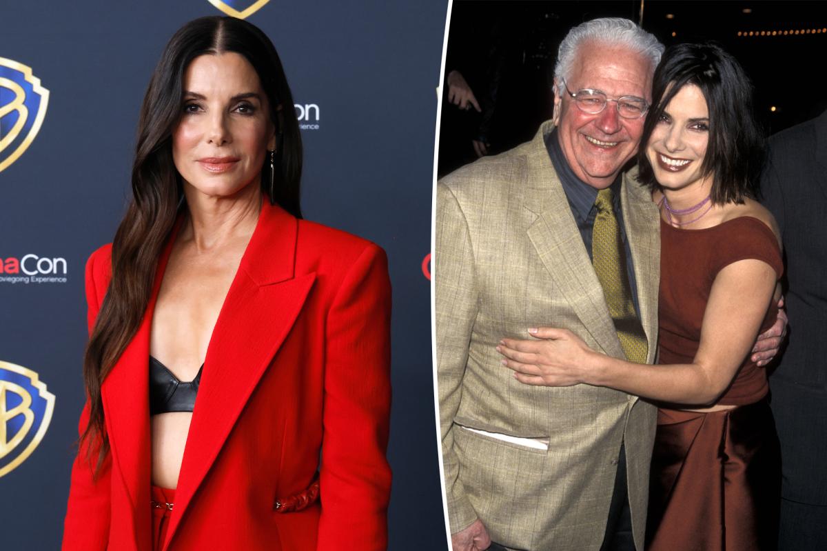 Sandra Bullock shares rare photos of her kids with her late dad for Father's Day tribute