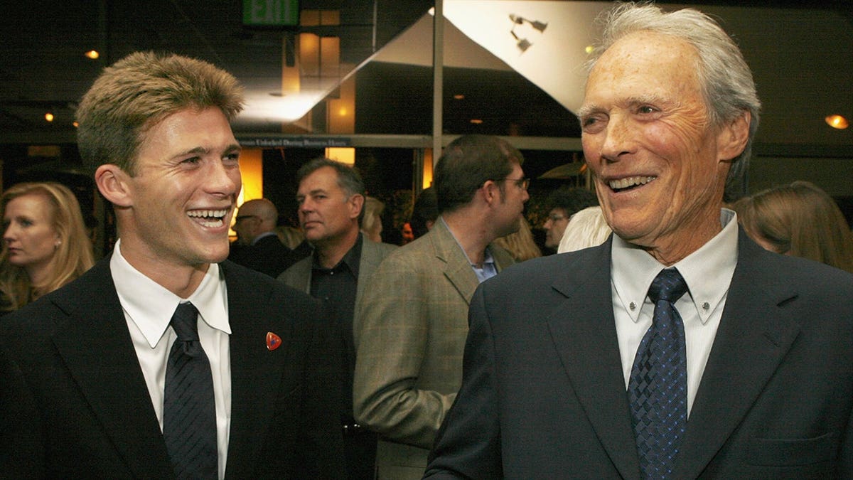 Scott Eastwood and his dad Clint Eastwood at the 