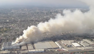Los Angeles emergency declaration issued for Boyle Heights warehouse fire as blaze continues
