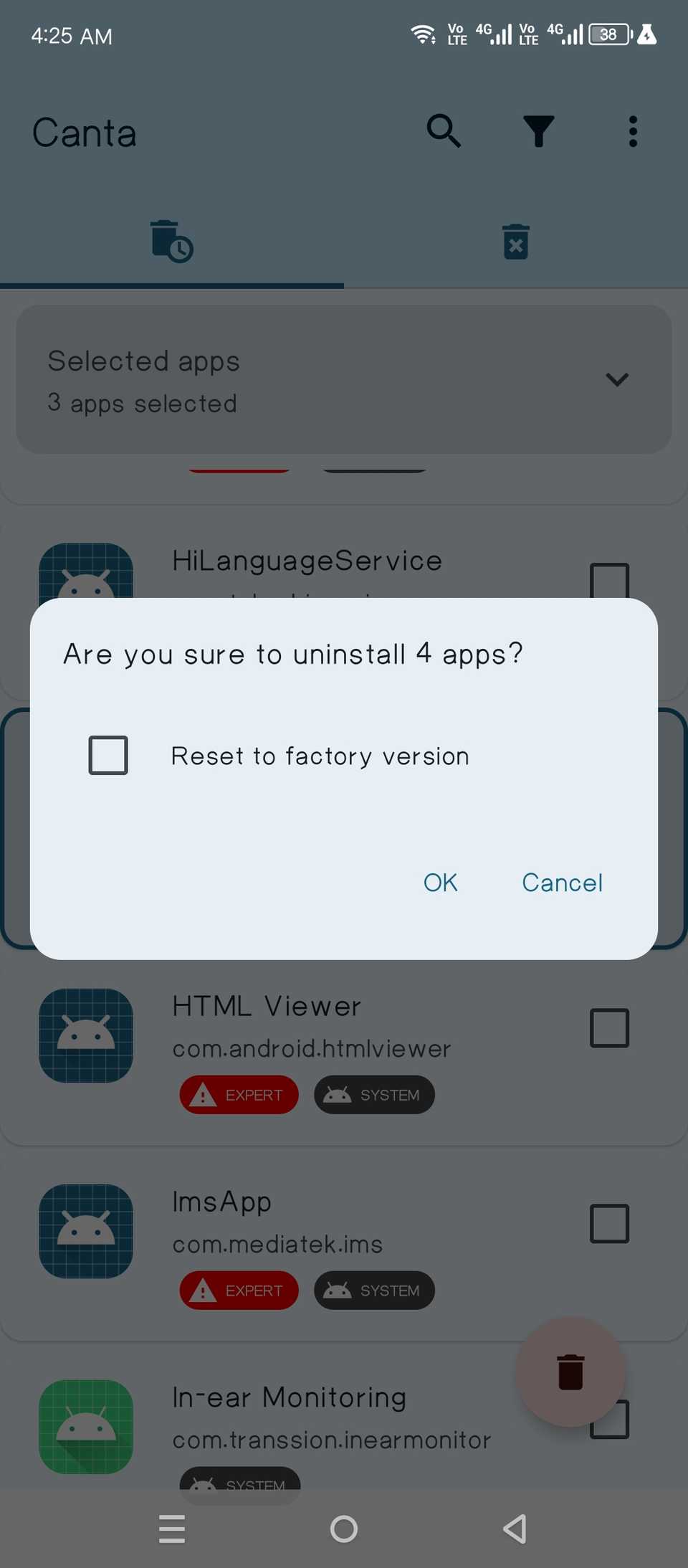 Remove apps with Canta.