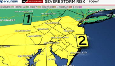 Severe storms Monday in Philadelphia region could affect France-Iraq's World Cup match. Here's the forecast.