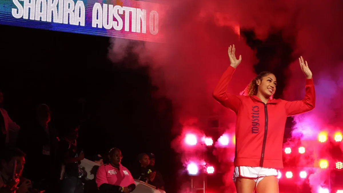 Shakira Austin powers Mystics' early surge with career-best all-around start