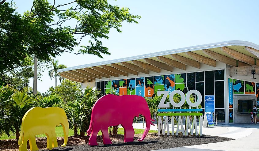 The entrance to Zoo Miami in Florida.