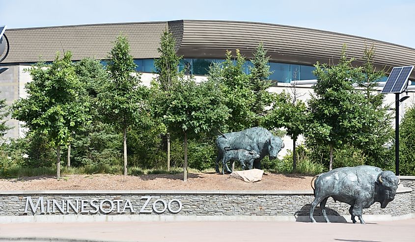 The exterior of the Minnesota Zoo in Apple Valley.