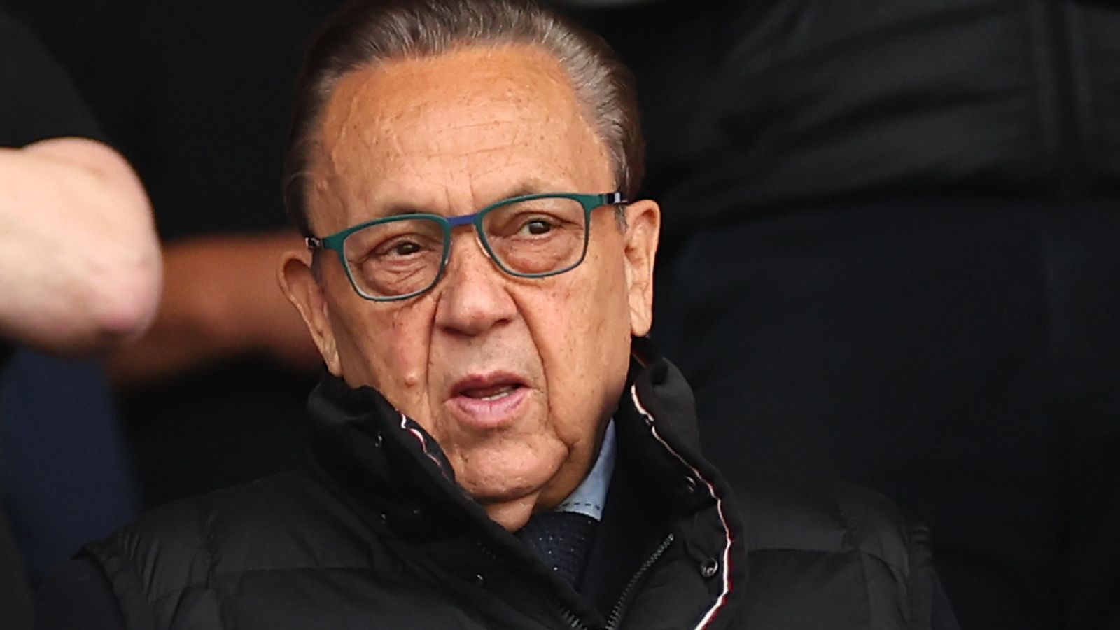 David Sullivan during West Ham's Premier League against Sunderland in 2025