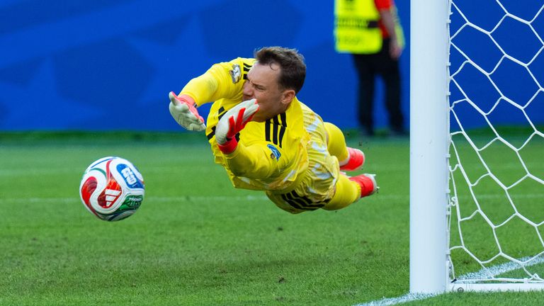 Manuel Neuer (Germany, 1) saves a penalty kick from Paraguay FIFA World Cup 2026: Germany v Paraguay June 29, 2026,