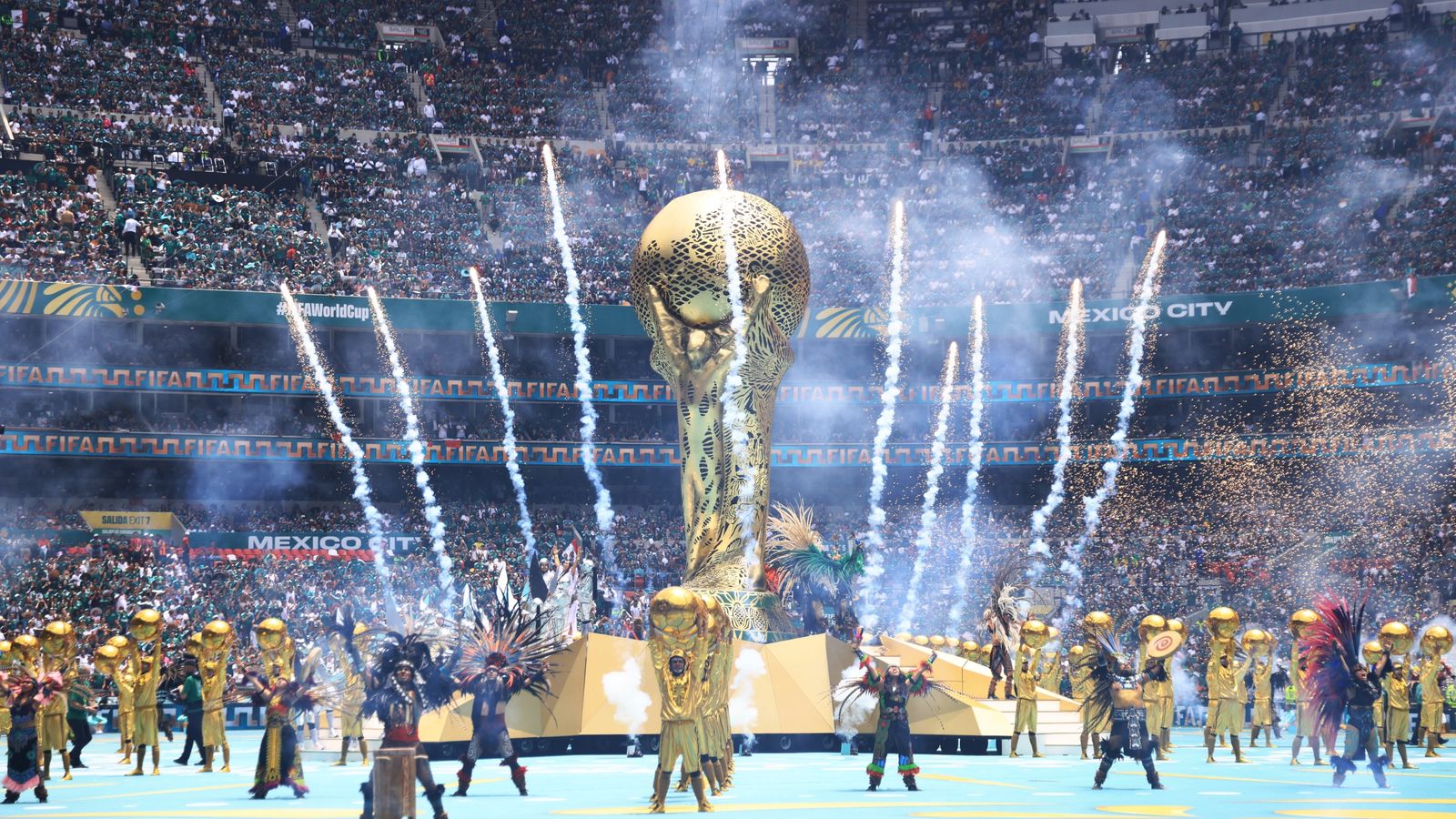 An opening ceremony took place at the FIFA World Cup