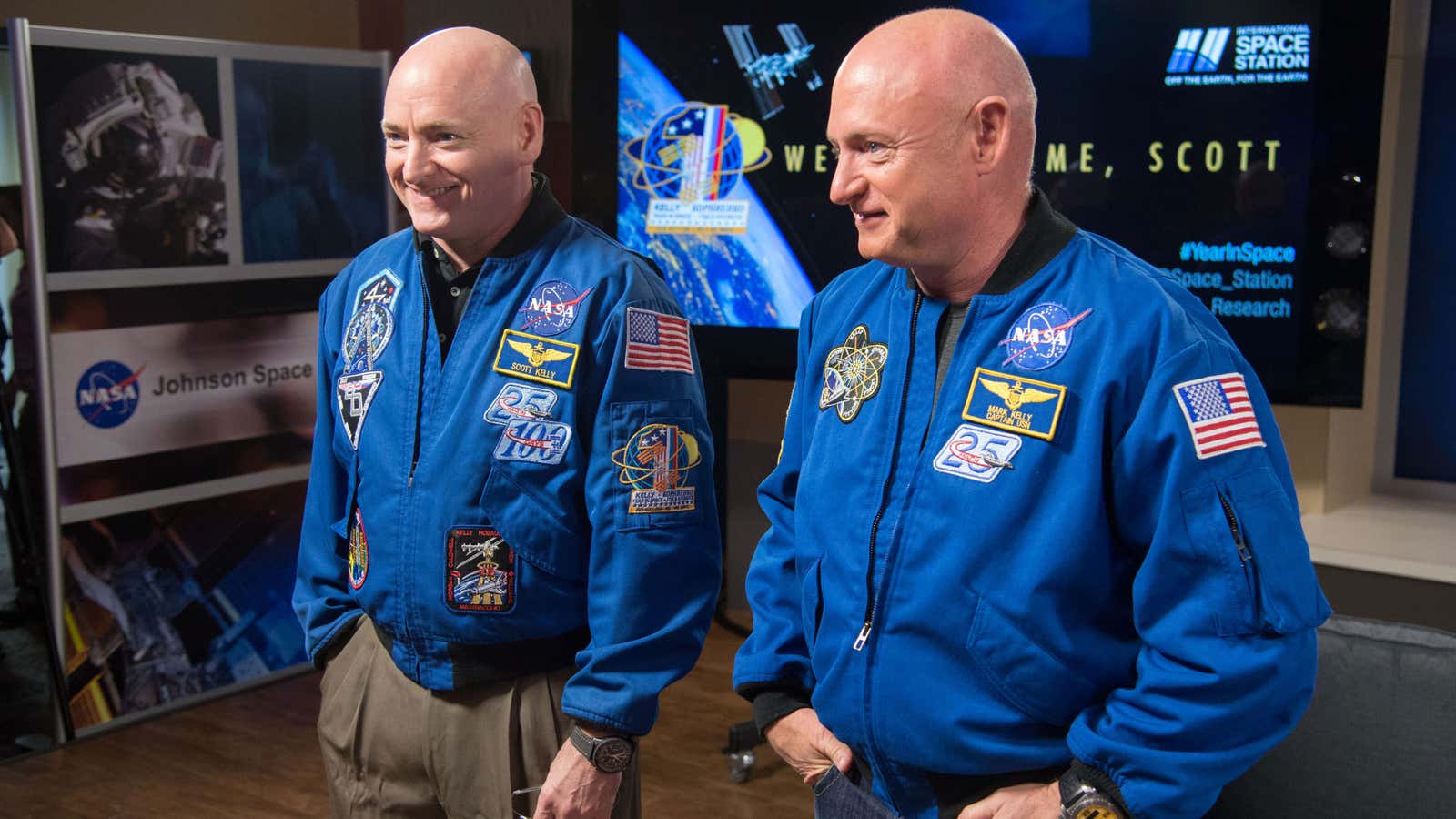The subjects behind the experiment that compared retired astronaut Scott Kelly while he was in space, to his identical twin brother, retired astronaut Mark Kelly, who remained on Earth.