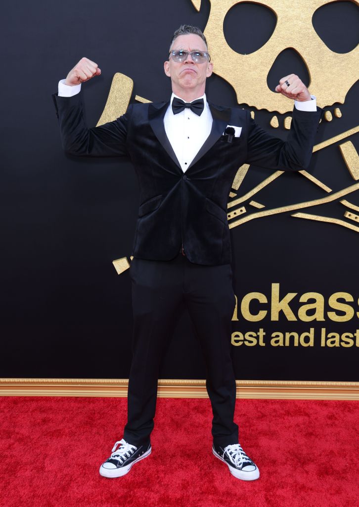 Steve-O at the 'Jackass Best and Last' Film Premiere in Los Angeles.

