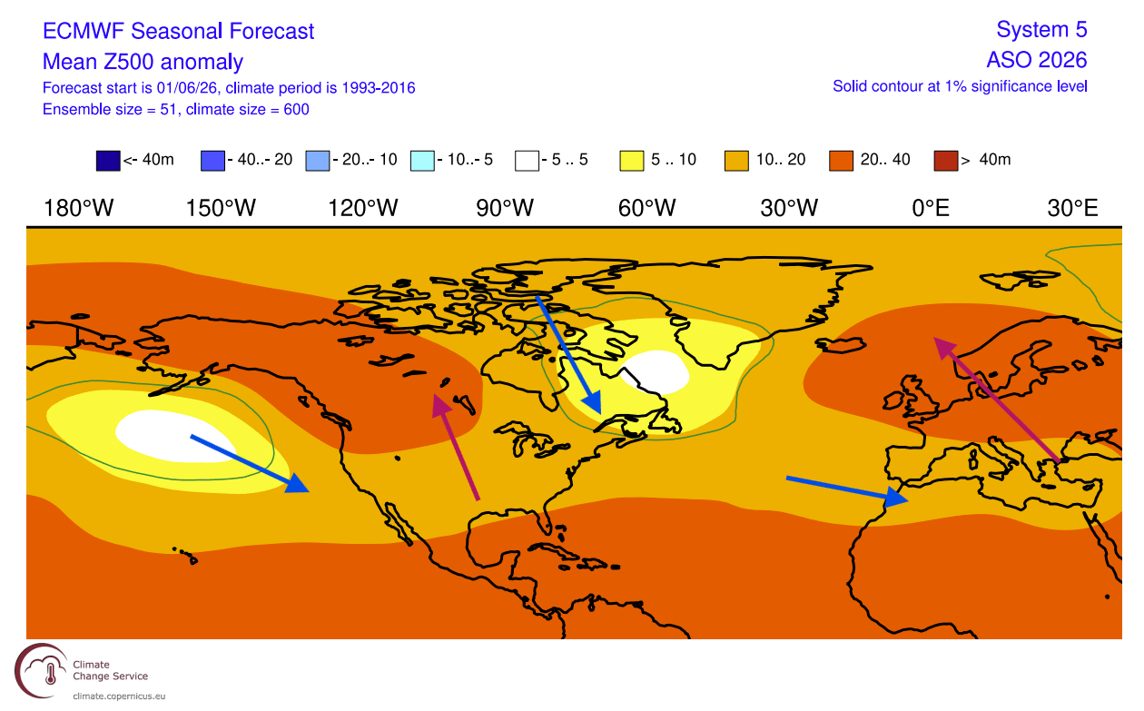 super-el-nino-ecmwf-seasonal-forecast-data-pressure-anomaly-united-states-canada-summer-fall-pattern-pacific-jet-stream