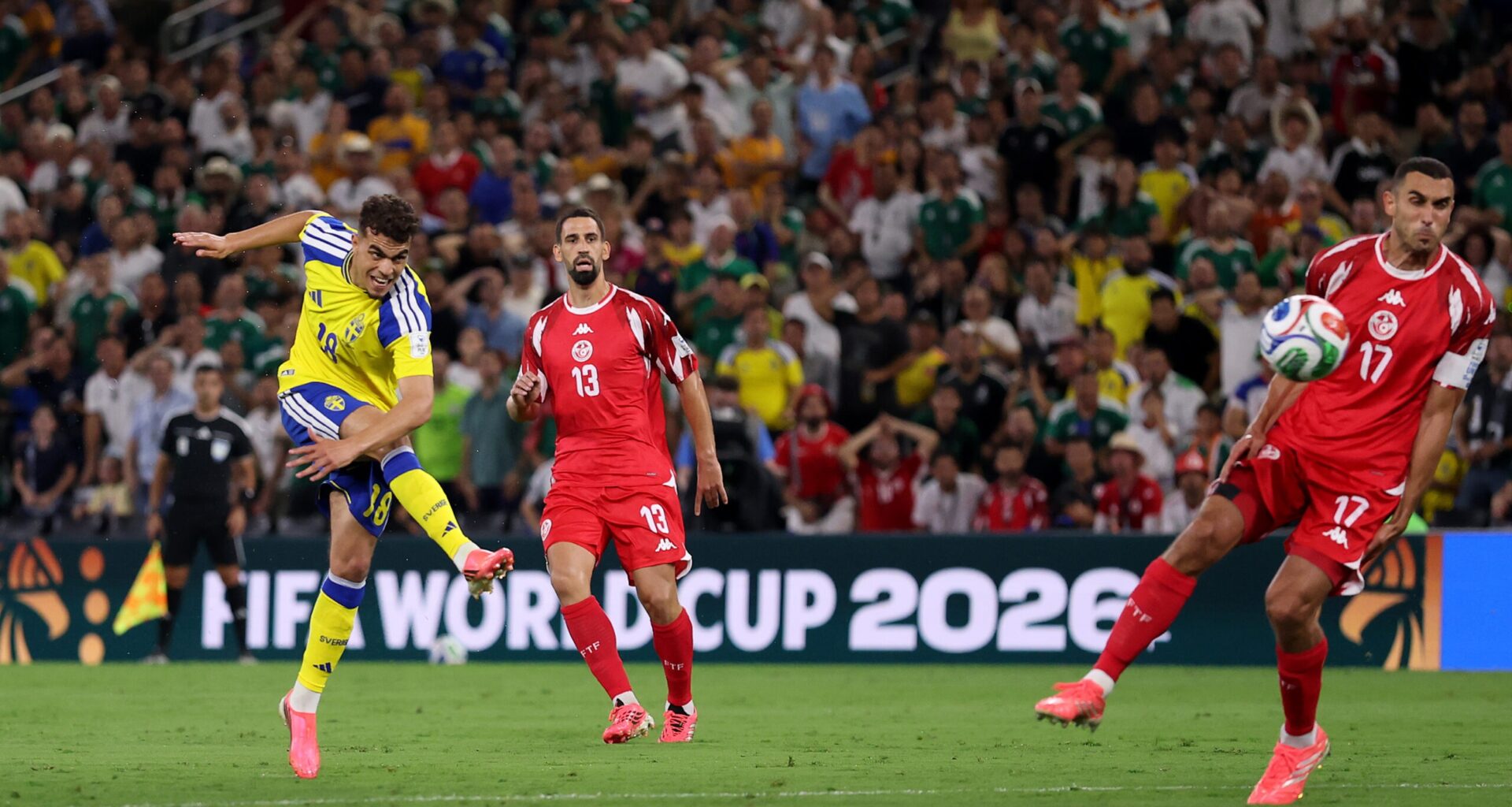 Sweden 4-1 Tunisia Stats: 2026 World Cup Group F LIVE