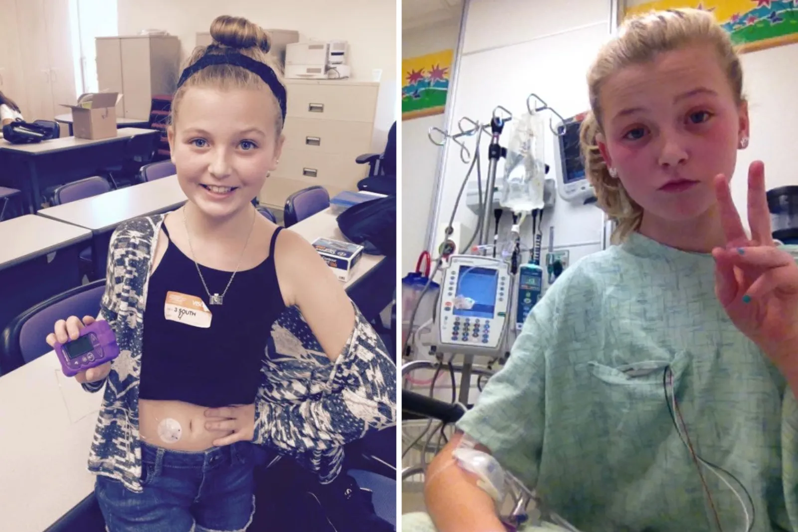 Neelley as a child after her diagnosis.