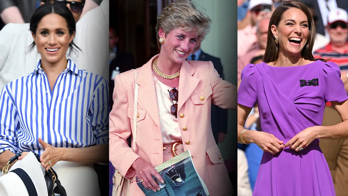 Royals at Wimbledon: Kate, Meghan, Diana and decades of courtside style