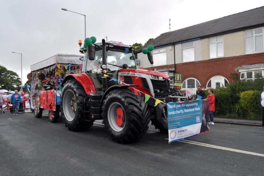 A tractor taking part in a previous Lostock Hall Carnival