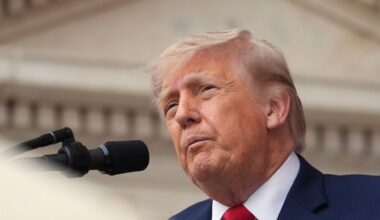 President Donald Trump speaks during the 158th national Memorial Day observance coinciding with the nation's 250th anniversary, at the Memorial Amphitheater in Arlington National Cemetery, Monday, May 25, 2026, in Arlington, Va. (AP Photo/Alex Brandon)