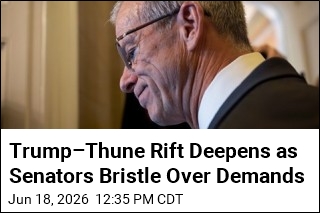 Trump–Thune Rift Deepens as Senators Bristle Over Demands