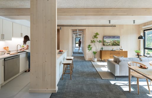 Knight Building in Big Sky, Montana by Integrated Design Cubed (IDCUBED) / NKBAK / Peter Rose + Partners. Image credit: Chuck Choi
