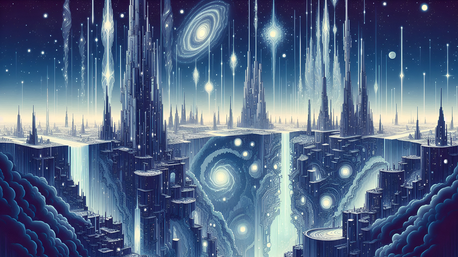 Images from an AI transmedia project