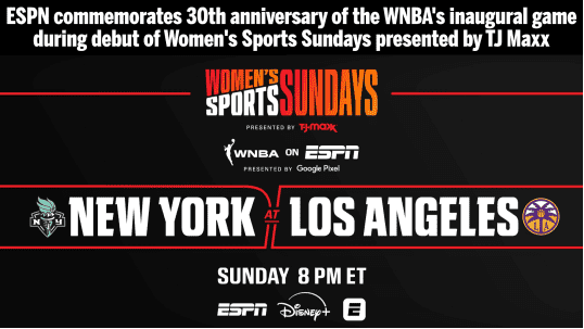ESPN Marks 30th Anniversary of WNBA’s Inaugural Game With Liberty-Sparks Broadcast – Sports Video Group